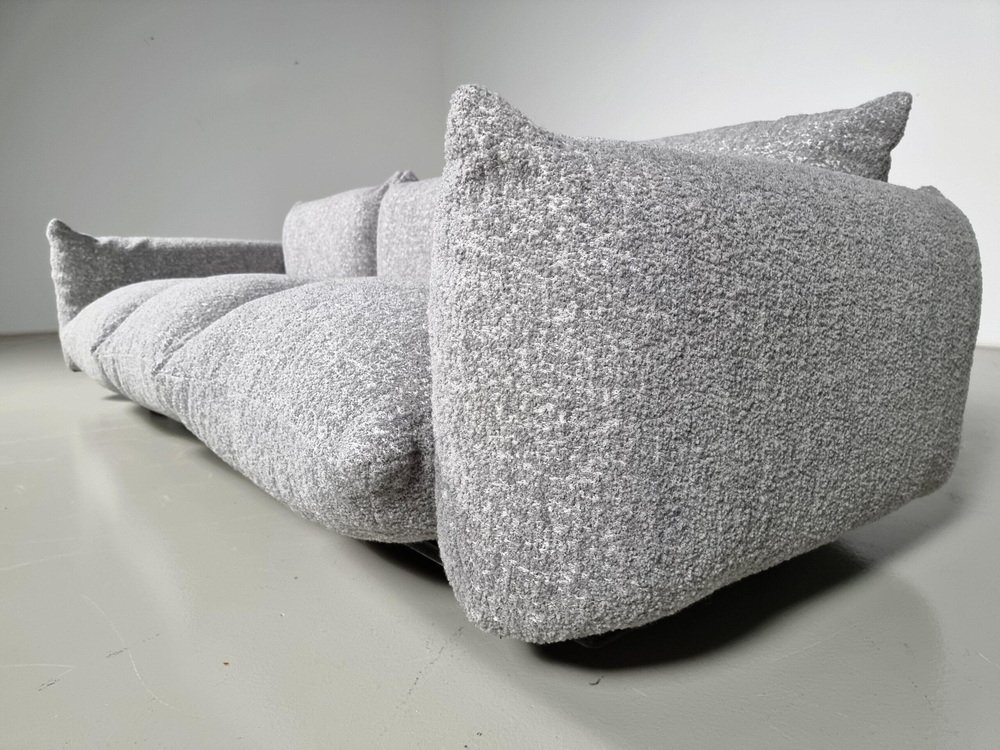 3-Seater Sofa in Grey Boucle by Mario Marenco for Arflex, 1970s - Image 10