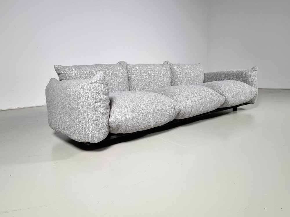3-Seater Sofa in Grey Boucle by Mario Marenco for Arflex, 1970s - Image 2
