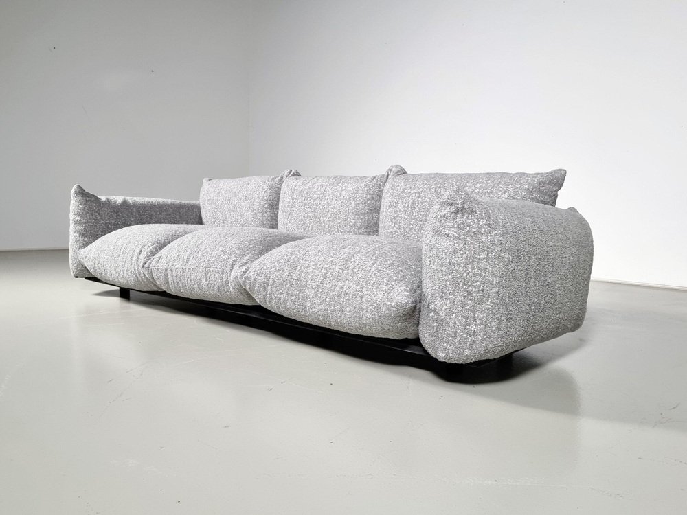 3-Seater Sofa in Grey Boucle by Mario Marenco for Arflex, 1970s - Image 5