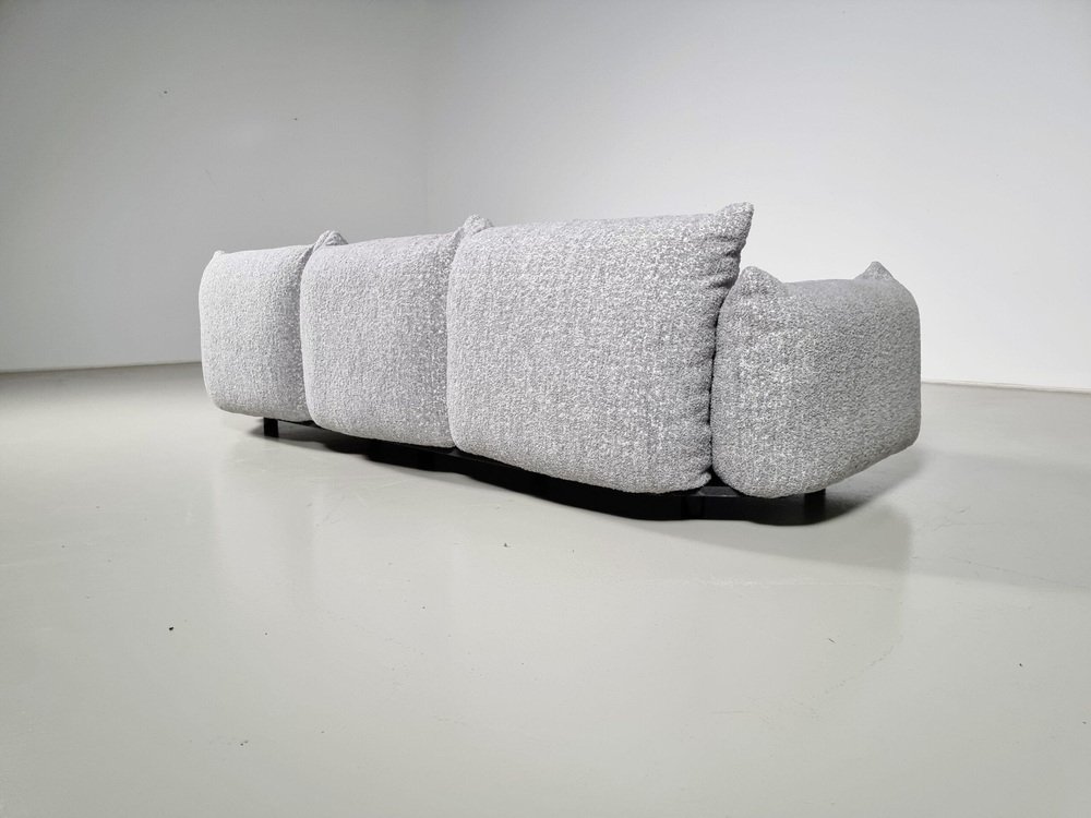 3-Seater Sofa in Grey Boucle by Mario Marenco for Arflex, 1970s - Image 8