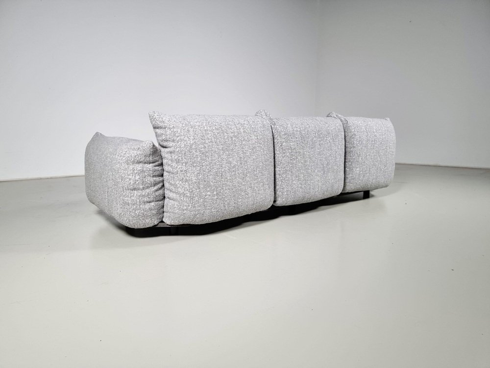 3-Seater Sofa in Grey Boucle by Mario Marenco for Arflex, 1970s - Image 9