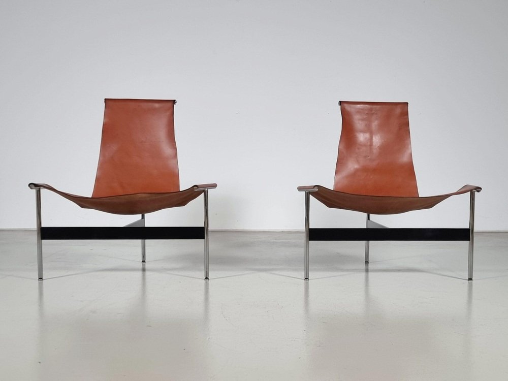 3LC T-Chairs by Katavolos and Kelley for Laverne International, 1950s, Set of 2
