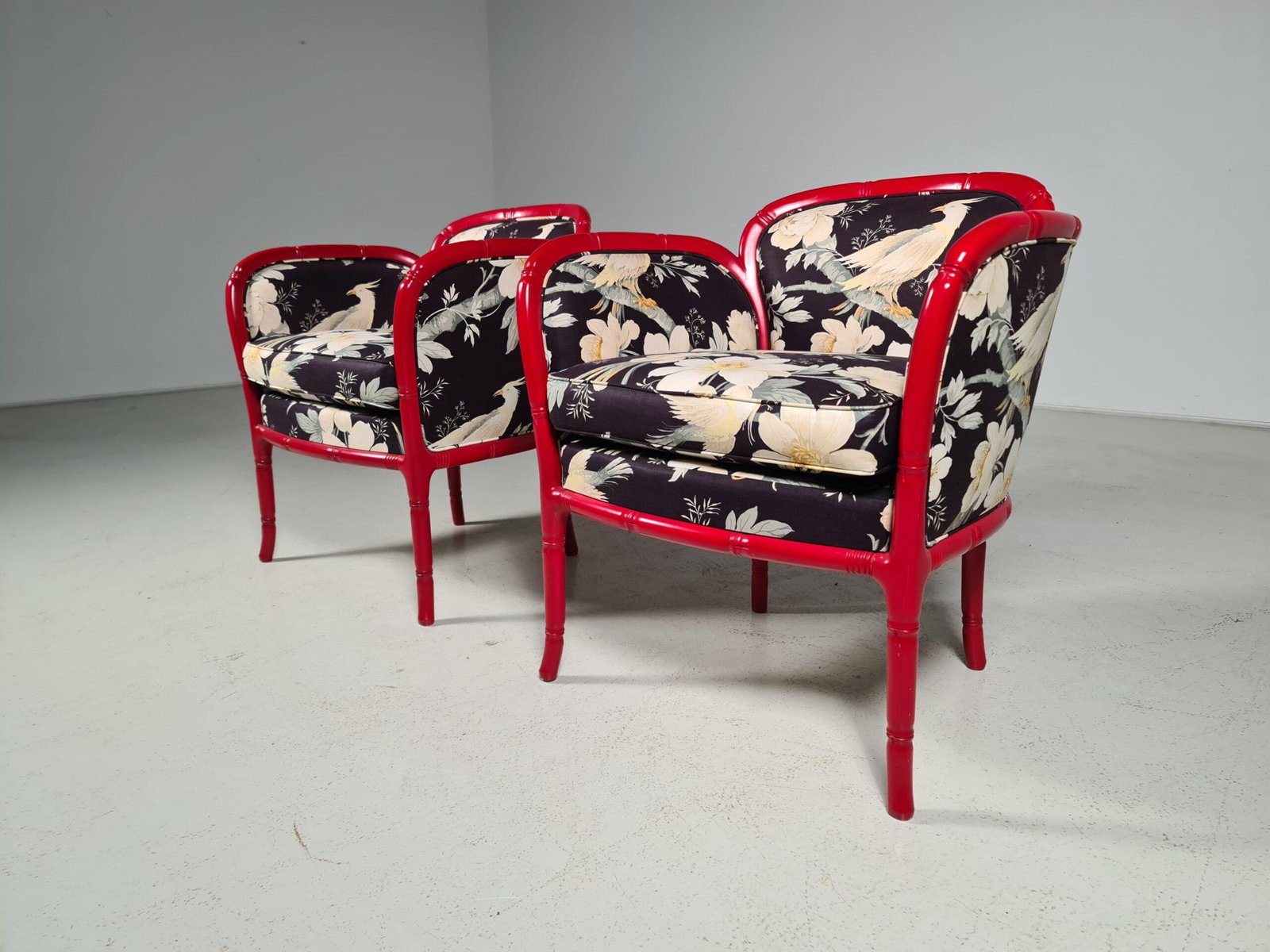 Faux Bamboo Club Chairs, France, 1960s, Set of 2 - Image 3