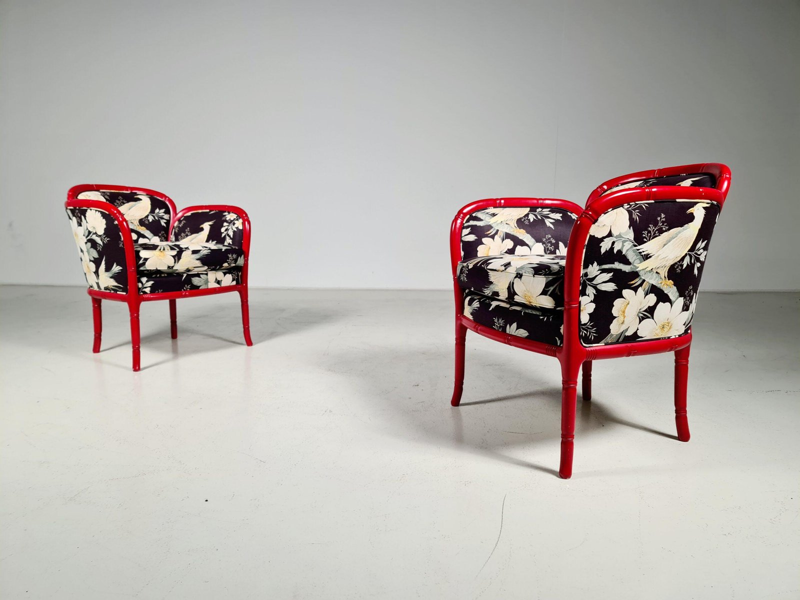 Faux Bamboo Club Chairs, France, 1960s, Set of 2 - Image 4