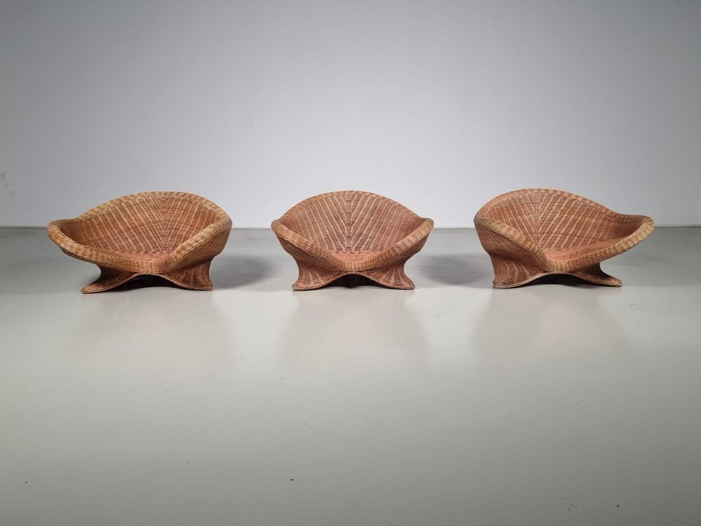 Lounge Chairs from Vivai Del Sud, 1970s, Set of 3 - Image 5