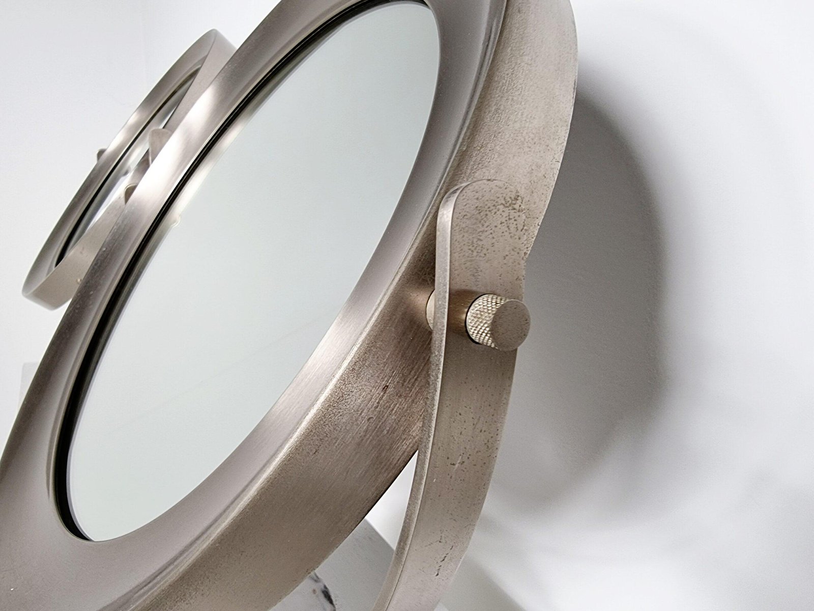 Marble and Steel Narciso Table Mirrors by Sergio Mazza for Artemide, Italy, 1970, Set of 2 - Image 7