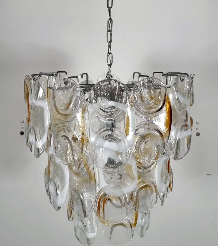 Murano Glass Rondini Chandelier from Mazegga, Italy, 1970s