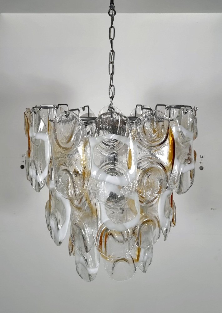 Murano Glass Rondini Chandelier from Mazegga, Italy, 1970s