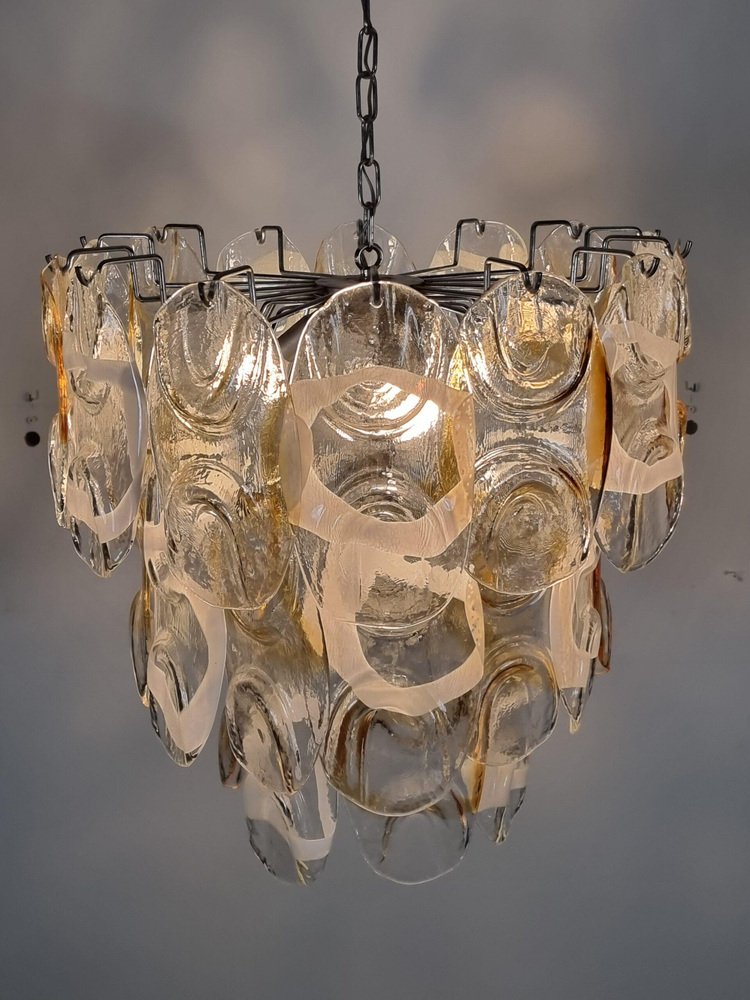 Murano Glass Rondini Chandelier from Mazegga, Italy, 1970s - Image 5