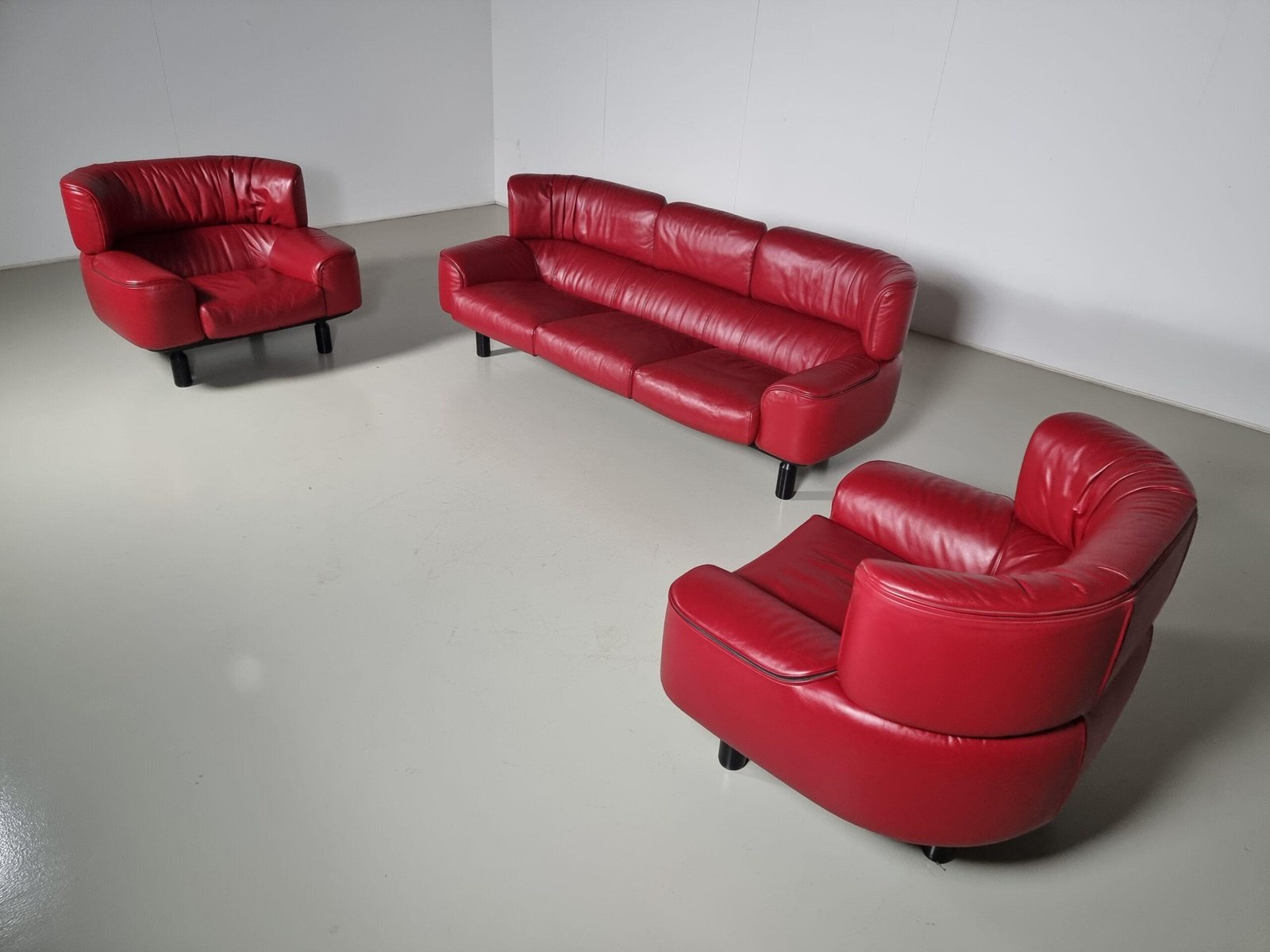Vintage Bull Chairs by Gianfranco Frattini for Cassina, 1980s, Set of 2 - Image 9