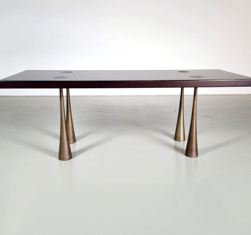 Vintage Italian Dining Table by Angelo Mangiarotti , 1970s